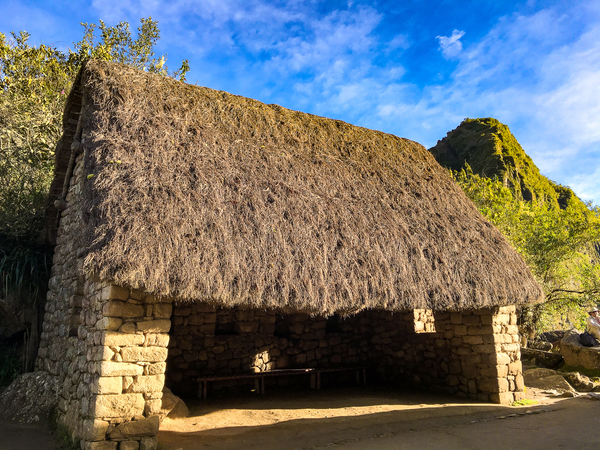 inca ruins hut